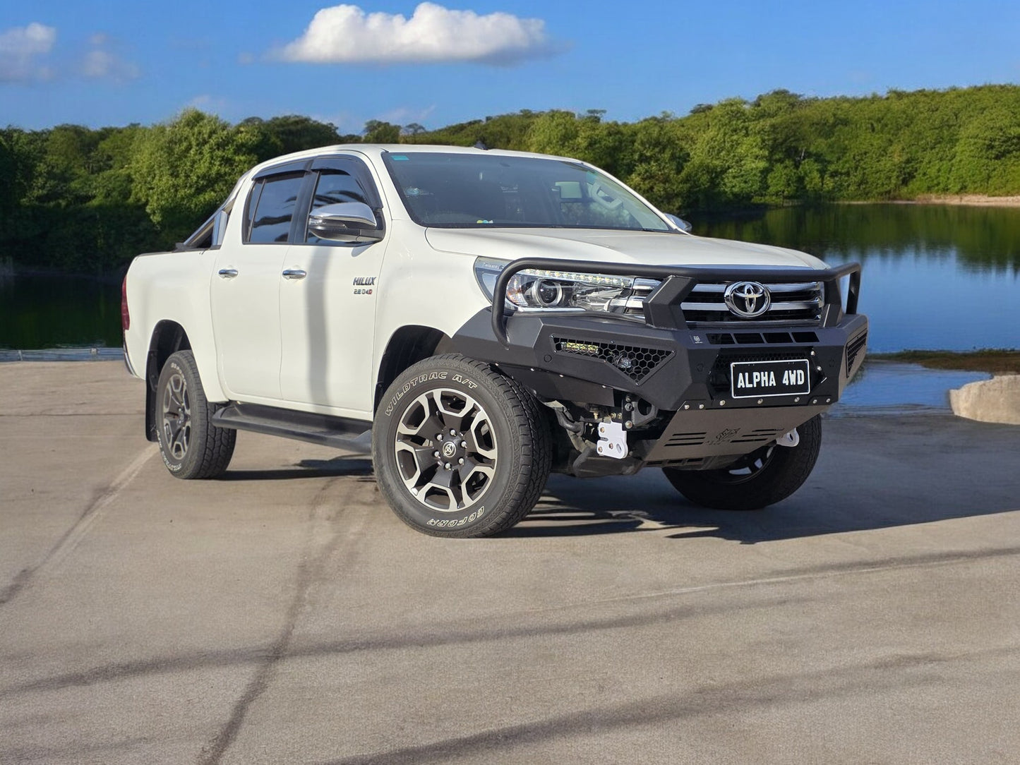 Alpha 4WD Steel Pack Bull Bar for Toyota Hilux N80 2015 - 2018