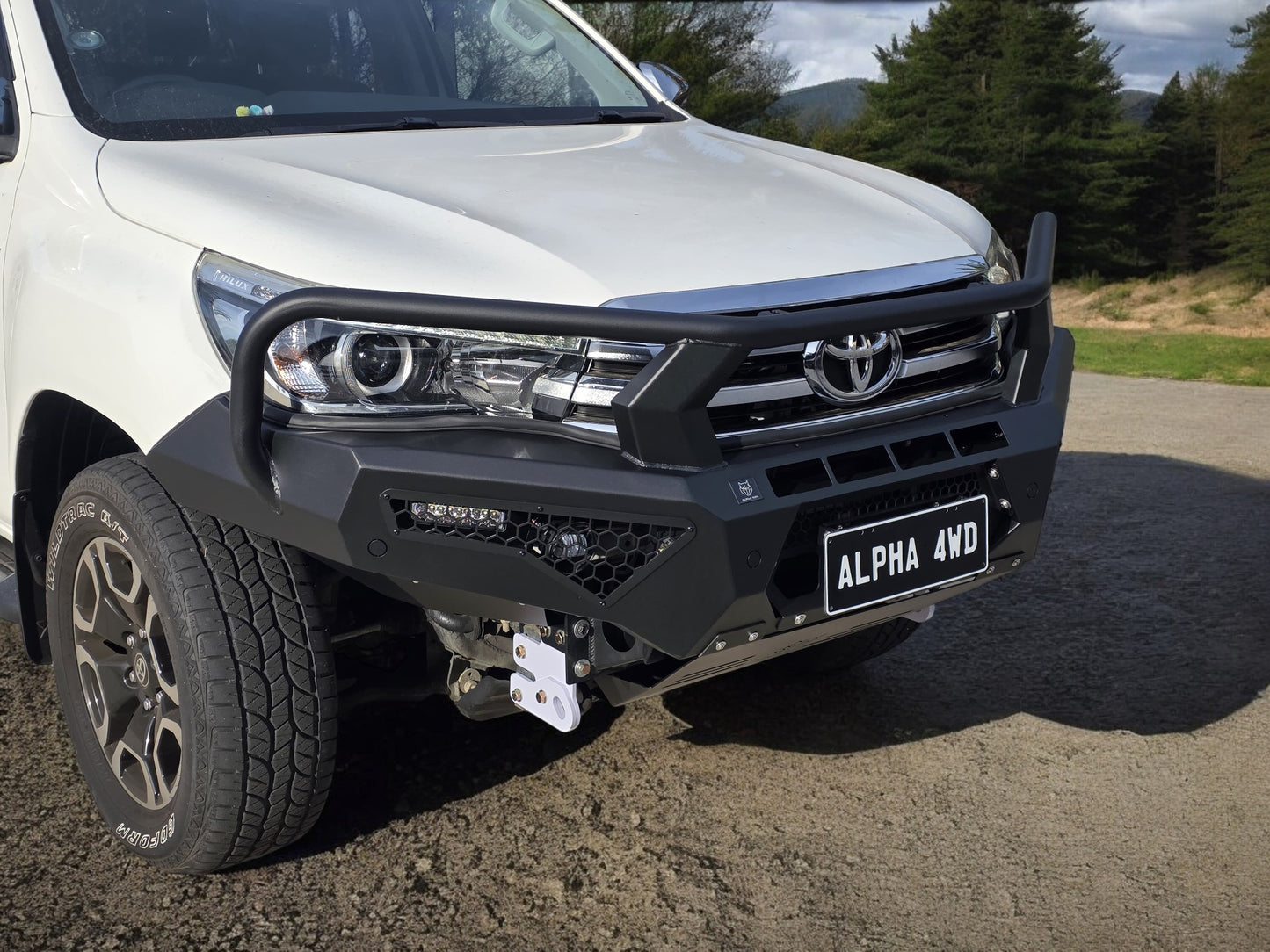 Alpha 4WD Steel Pack Bull Bar for Toyota Hilux N80 2015 - 2018