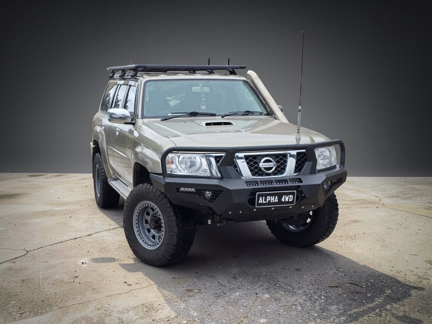 Alpha Pack Steel Bull Bar to suit Nissan GU Patrol Y61 S4 2005-2016