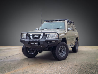 Alpha Pack Steel Bull Bar to suit Nissan GU Patrol Y61 S4 2005-2016