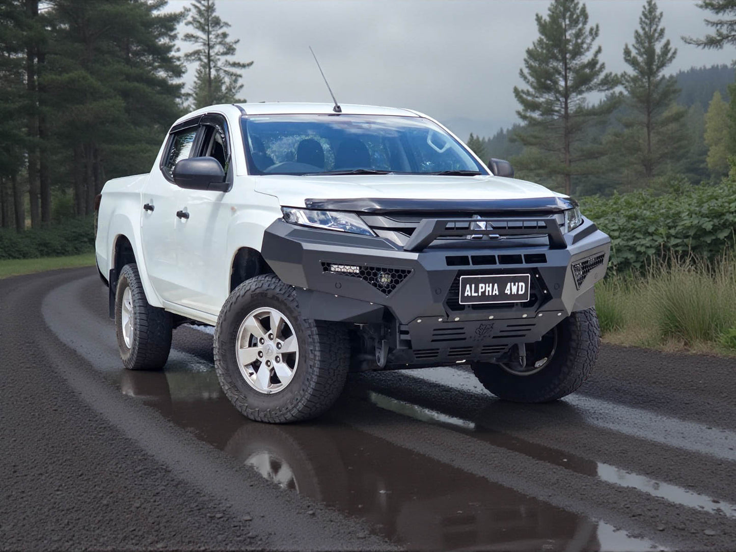 Alpha 4WD Predator Steel Bull Bar for Mitsubishi Triton MR 2019+