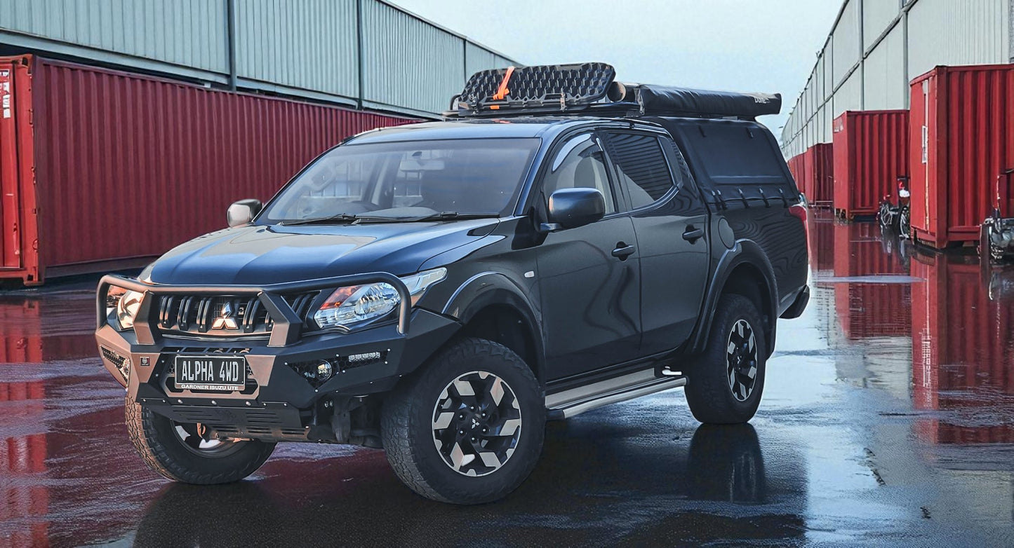 Alpha 4WD Pack Steel Bull Bar for Mitsubishi Triton MQ 2015 - 2018