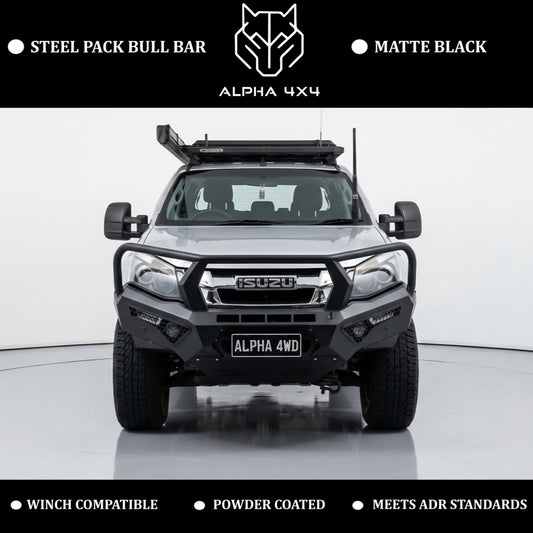 Alpha 4WD Steel Pack Bull Bar for Isuzu D - Max 2012 - 2016