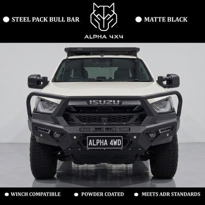 Alpha 4WD Steel Pack Bull Bar for Isuzu D-MAX 2019-2024 (pre-facelift)