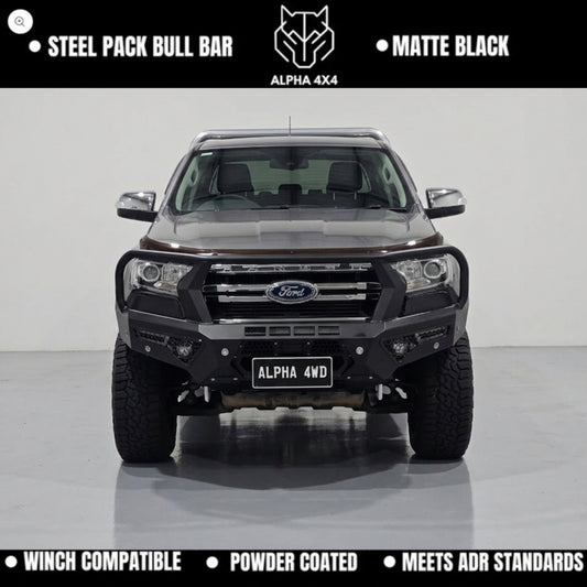 Alpha 4WD Steel Pack Bull Bar for Ford Ranger 2015 - 2022 PX 2 3