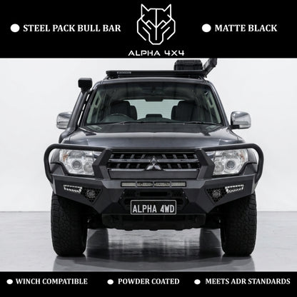 Alpha 4WD Pack Steel Bull Bar for Mitsubishi Pajero NS NT NX NW 2007+