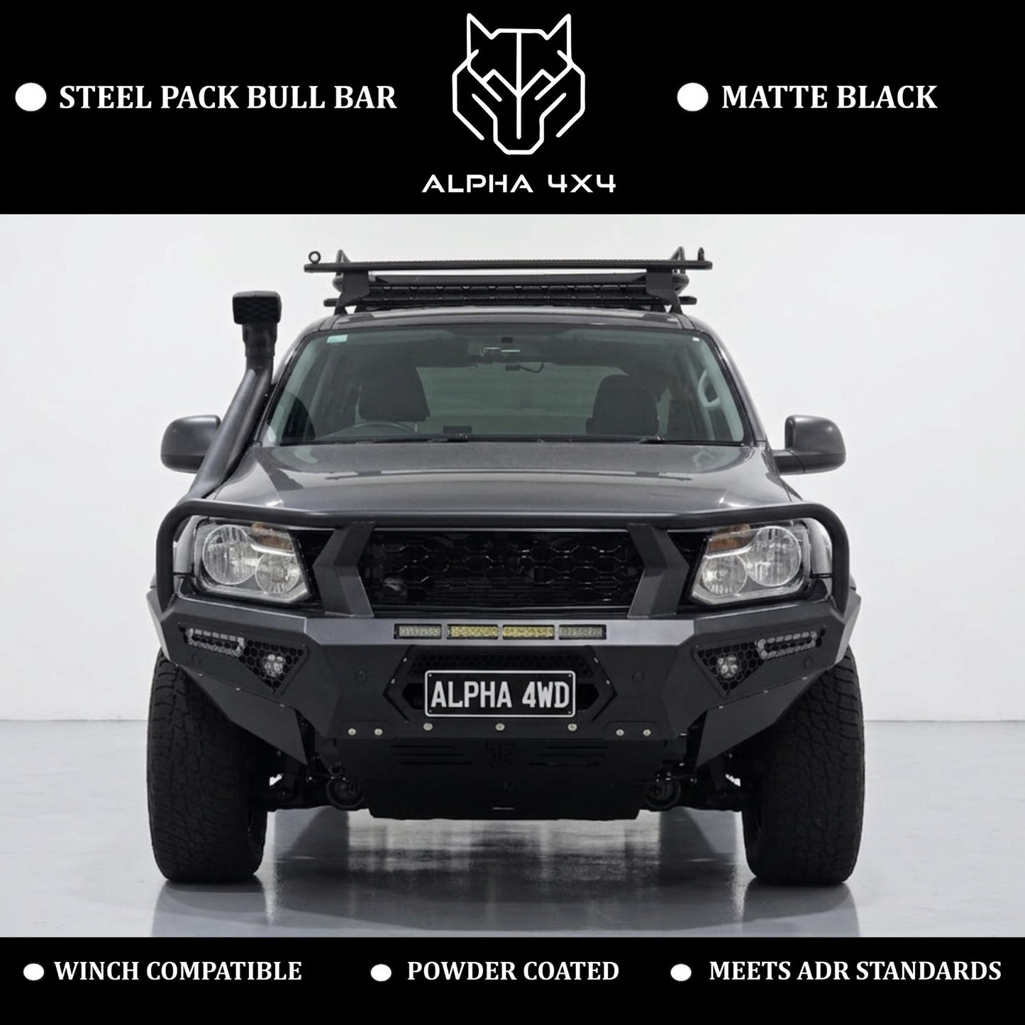 Alpha 4WD Pack Steel Bull Bar for VW Volkswagen Amarok 2010+