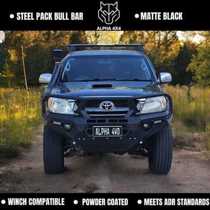 Alpha 4WD Steel Pack Bull Bar for Toyota Hilux N70 2005 - 2011
