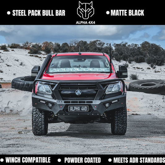 Alpha Pack Steel Bull Bar for Holden Colorado RG 2016+