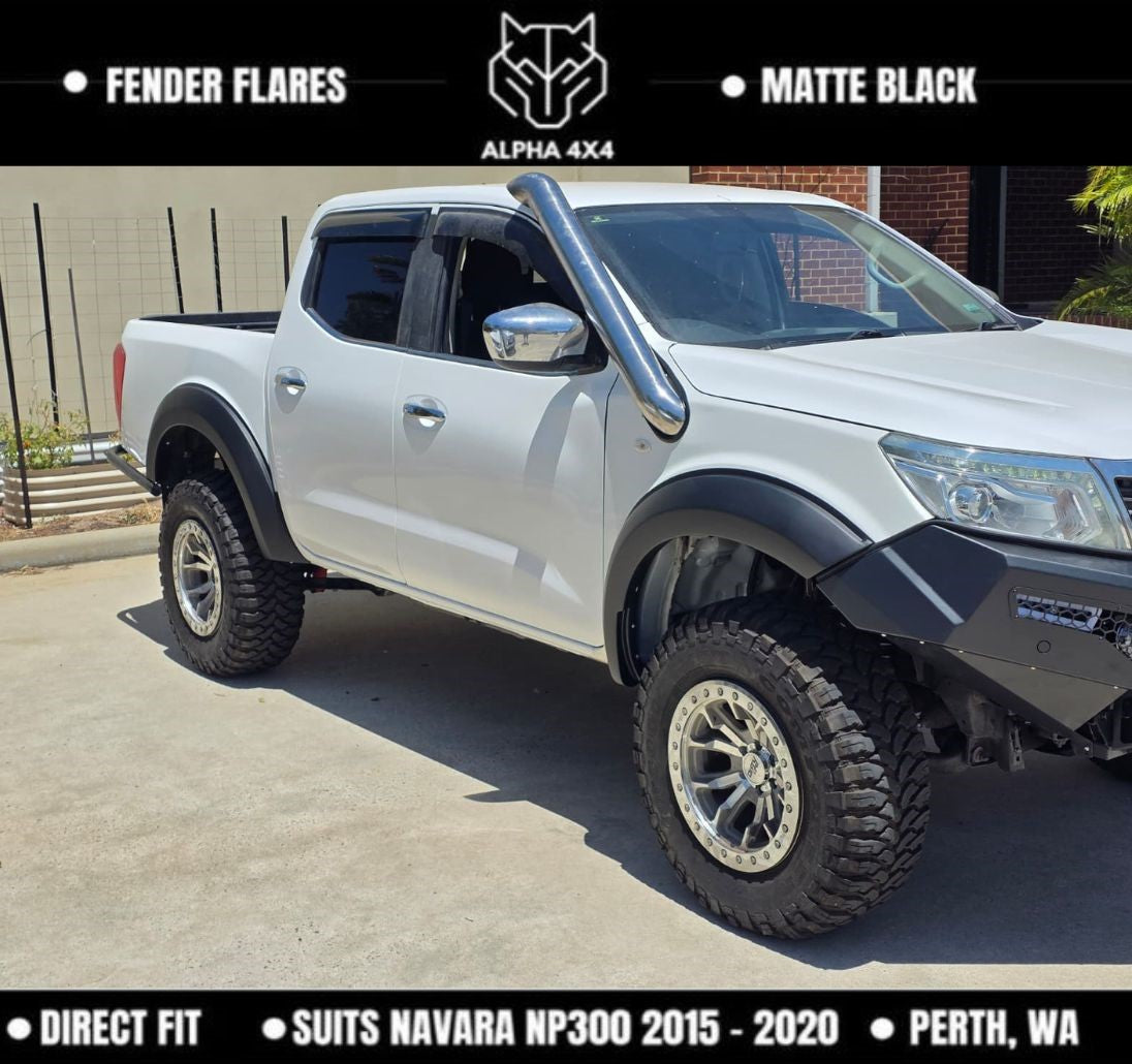 Nissan Navara NP300 D23 Smooth matte black OEM Fender Flares 2015 - 2020