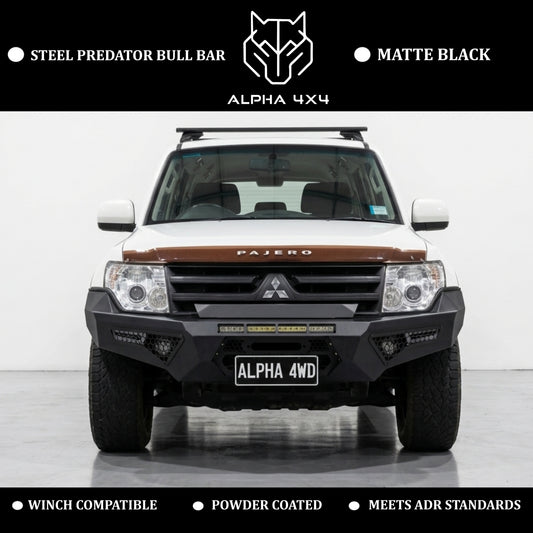 Alpha Predator Steel Bull Bar for Mitsubishi Pajero NS NT NX NW 2007+
