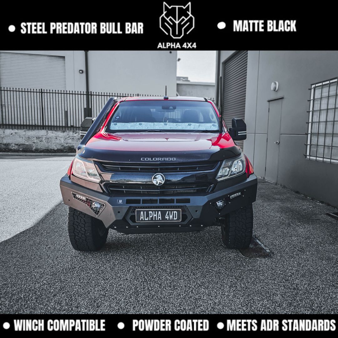 Alpha Predator Steel Bull Bar for Holden Colorado RG 2016+