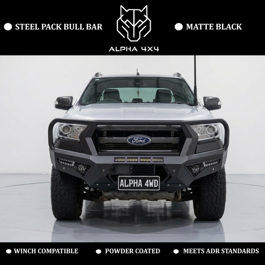 Alpha 4WD Steel Pack Bull Bar for Ford Ranger 2015 - 2017 PX 2