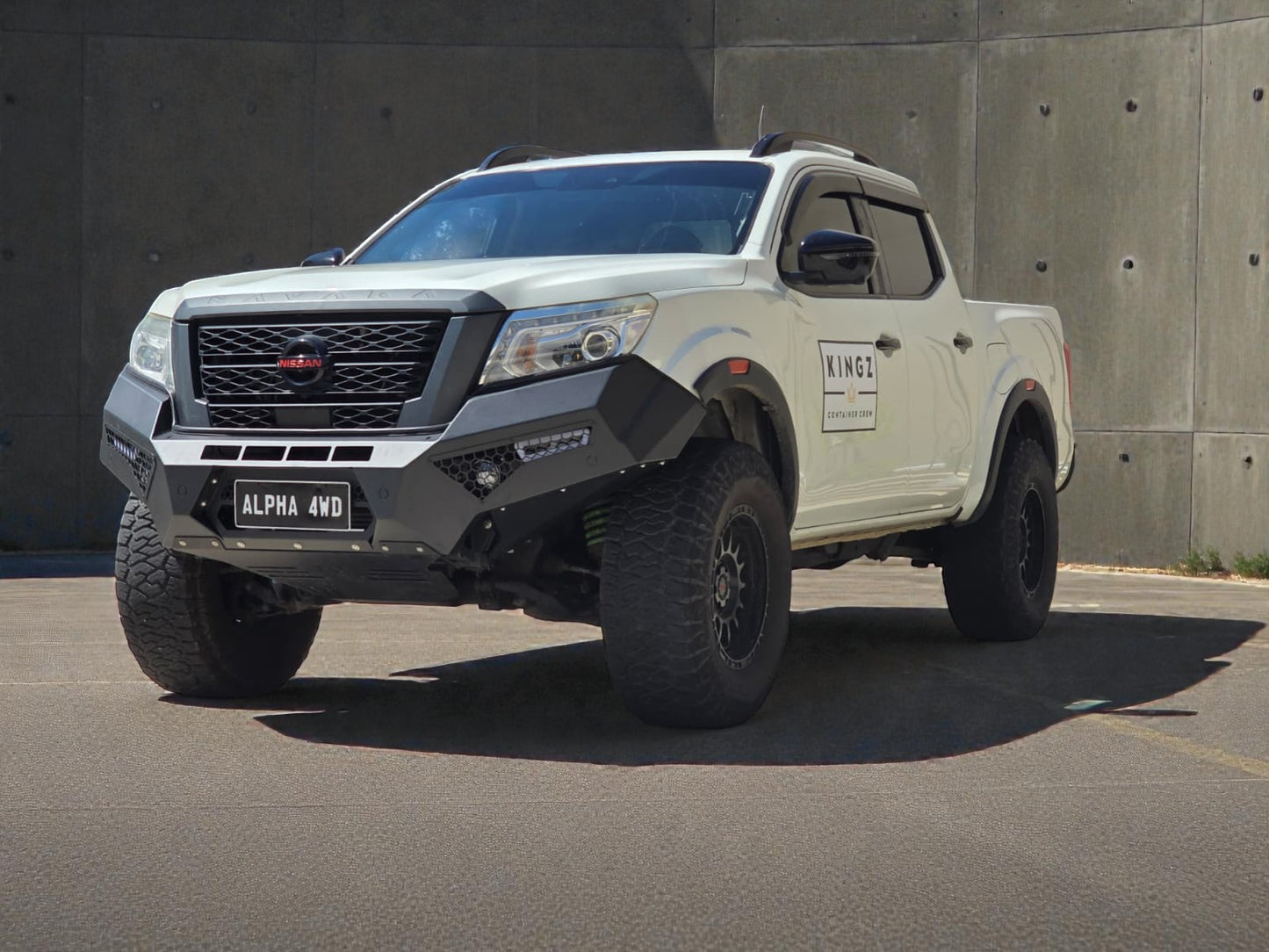 Alpha 4WD Steel Predator Bull Bar for Nissan Navara NP300 D23 2021-2025