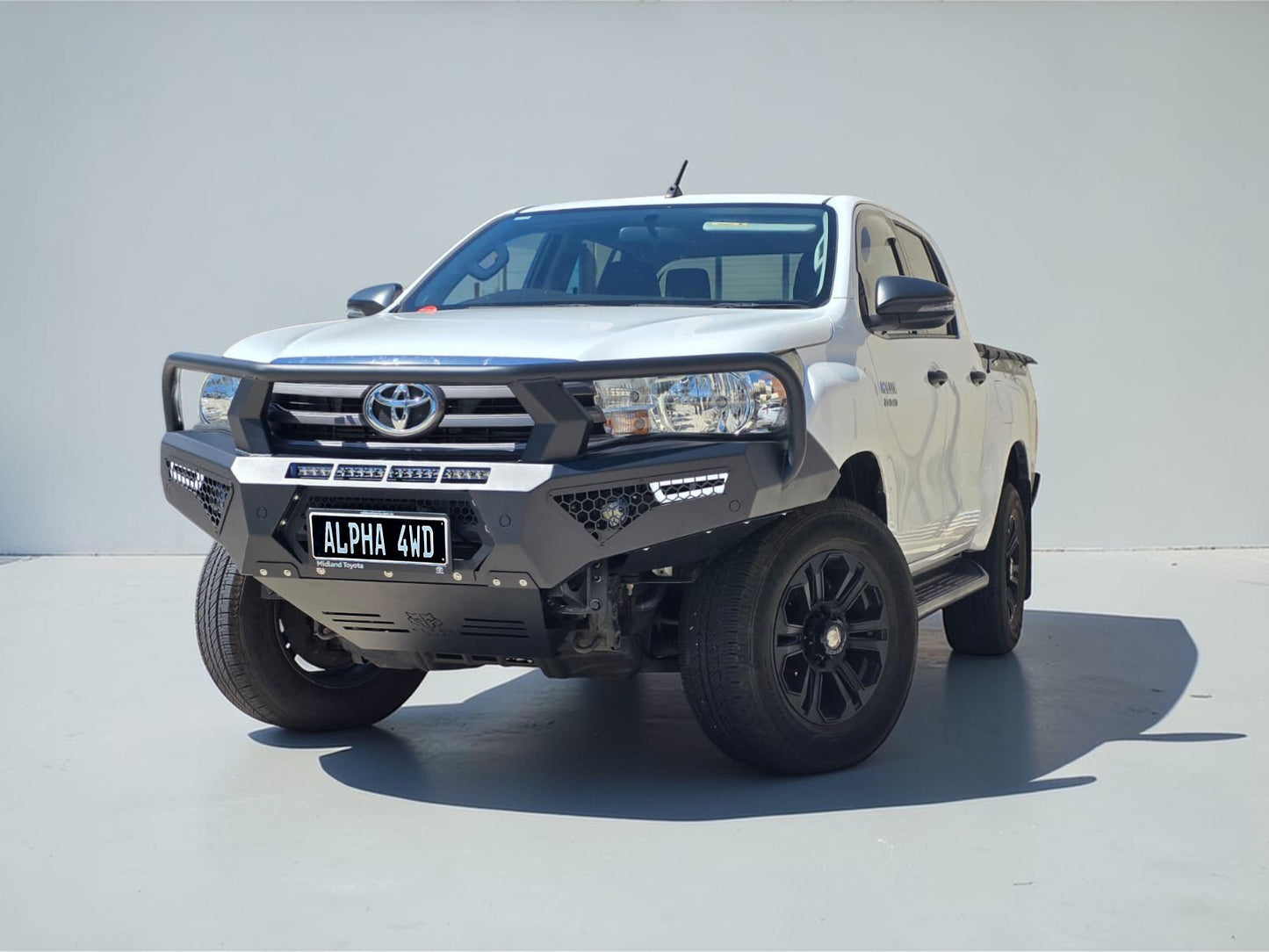 Alpha 4WD Steel Pack Bull Bar for Toyota Hilux N80 2015 - 2018