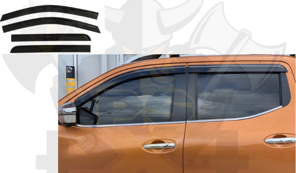 Navara D23 2014-2020/X CLASS 21+ Wind Visors Weather Shields