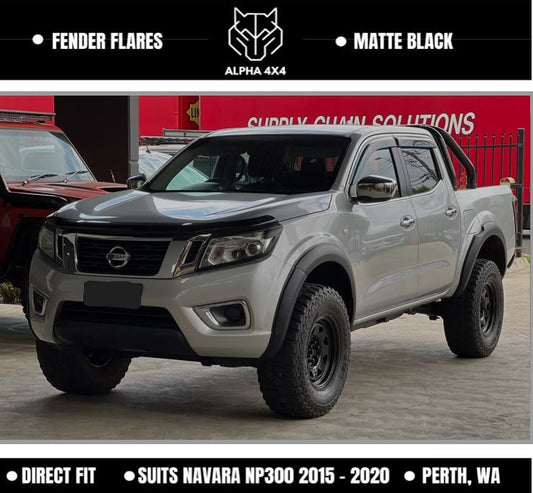 Nissan Navara NP300 D23 Smooth matte black OEM Fender Flares 2015 - 2020