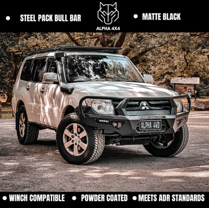 Alpha 4WD Pack Steel Bull Bar for Mitsubishi Pajero NS NT NX NW 2007+