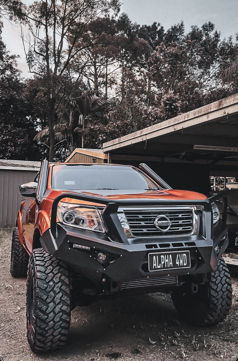 Alpha 4WD Steel Pack Bull Bar for Nissan Navara NP300 D23 – ALPHA 4X4