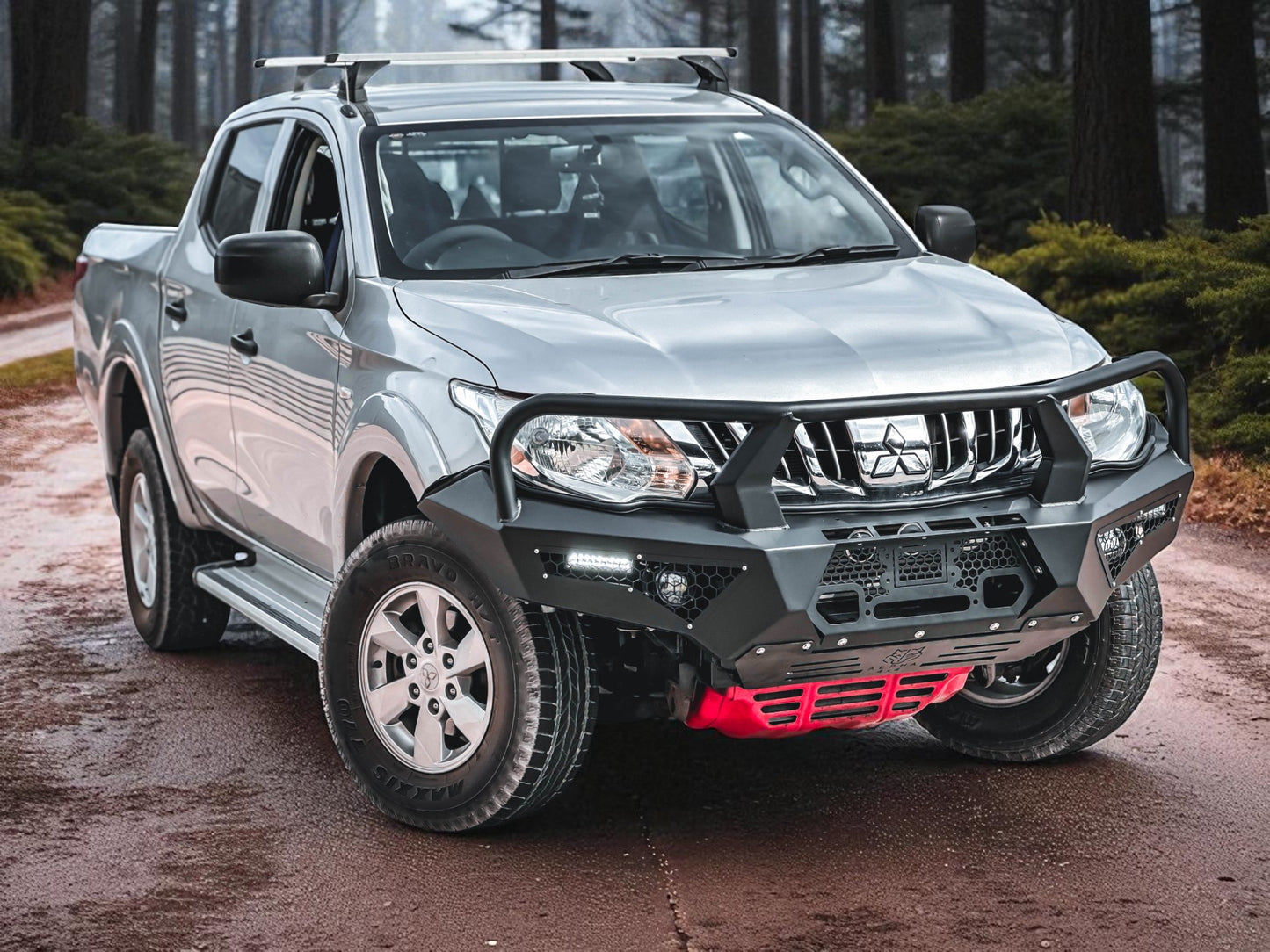 Alpha 4WD Pack Steel Bull Bar for Mitsubishi Triton MQ 2015 - 2018